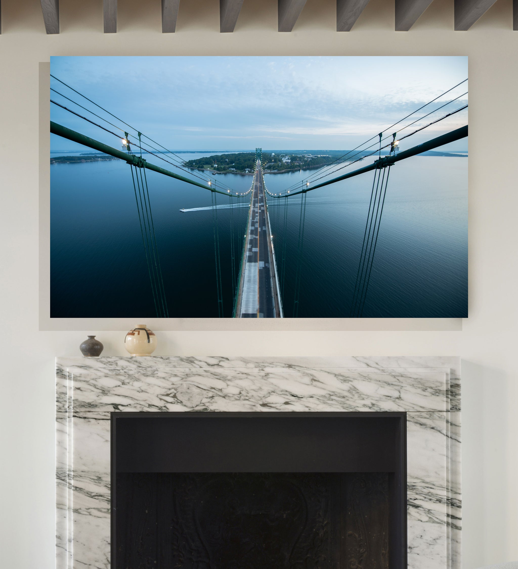 Mount Hope Bridge Bristol, R.I. by Brandon Thurber