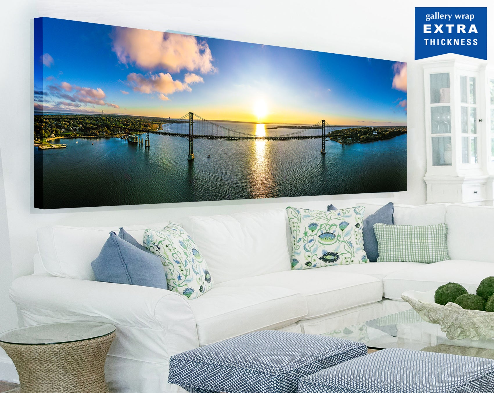 Bristol Mount Hope Bridge Sunset by Ethan Tucker