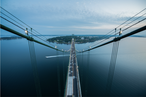 Mount Hope Bridge Bristol, R.I. by Brandon Thurber